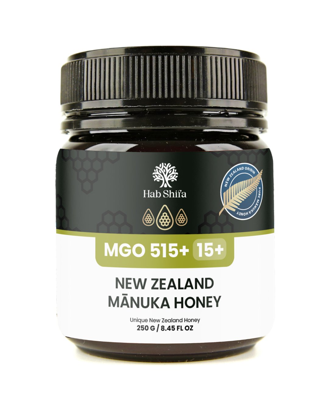 Hab Shifa Manuka Honey New Zealand (UMF 15+)MGO515+ 250g - Hab Shifa