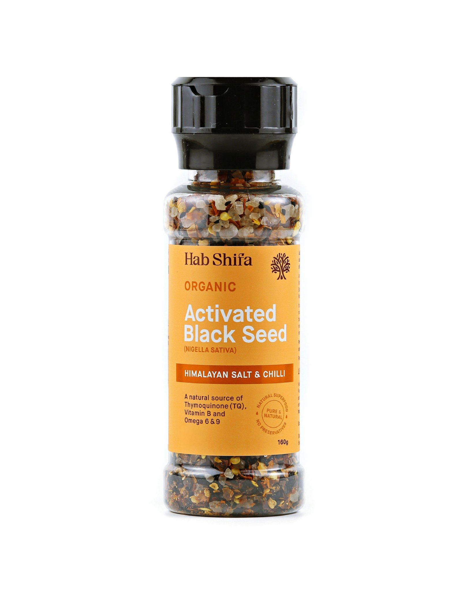 Himalayan Rock Salt, Chilli & Black Seed Grinder 160g