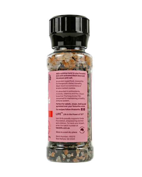 Himalayan Rock Salt & Black Seed Grinder 200g - Hab Shifa